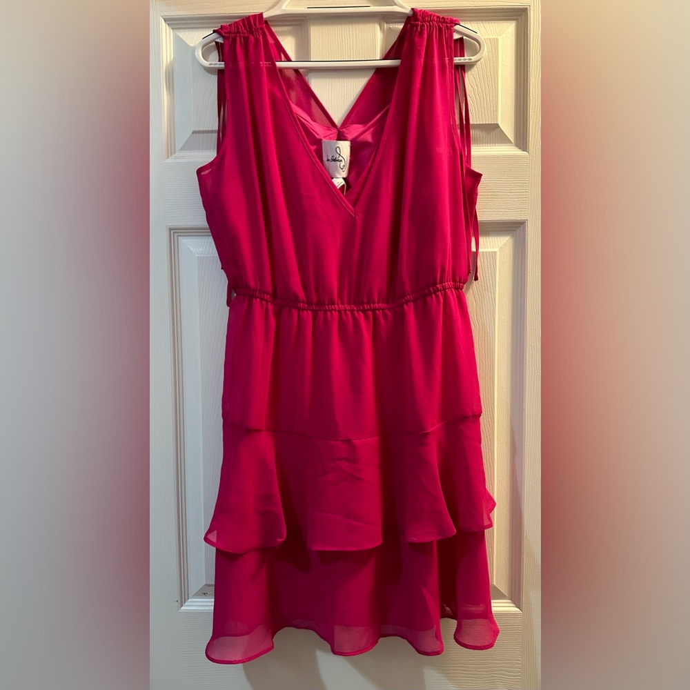 Sam Edelman Women’s dress, magenta pink, new with tags, 100% polyester, w/ liner